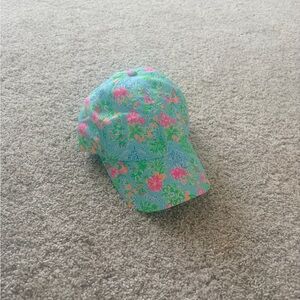 Lilly Pulitzer Floral Hat - Blue and Pink